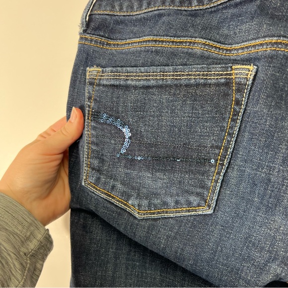 2012 Size 12 American Eagle Skinny Kick Jean 12 stretch - Picture 8 of 16